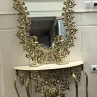 اینه شمعدان برنز