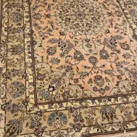 فرش تک دستبافت گل ابریشم 6اردکان نو فروش لوازم