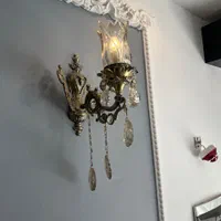 یک عدد لوستر ۱۶ شاخه و دوعدد دیوارکوب|لوستر و چراغ آویز|مشهد, الهیه|دیوار