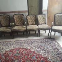 5 تا صندلی چوبی