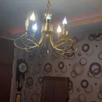 لوستر برنجی ۸ شعله