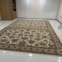 فرش باغ بهشت ۷۰۰ شانه در حد نو آب نخورده رنگ کرم|فرش|زنجان, |دیوار