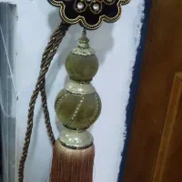 کمربند سلطنتی پرده دو عدد وچهارده متر پرده تور