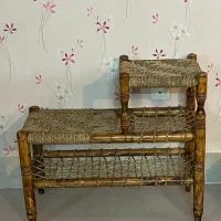 میز تلفن چوبی حصیری|مبلمان خانگی و میز عسلی|شاهرود, |دیوار