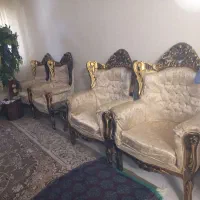 مبل ۷ نفره سلطنتی دست دوم سالم|مبلمان خانگی و میز عسلی|اصفهان, شهرک قدس|دیوار