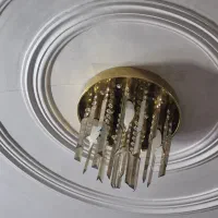 لوستر کریستالی یک جفت سالم و پر نور