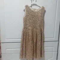 پیراهن مجلسی پولکی سایز ۶ سال