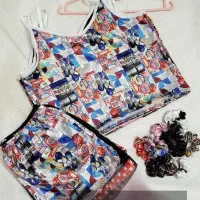 ست ساتن ۳ تیکه (کش مو)