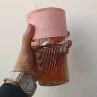 تراول ماگ شیشه ای لیوان با نی