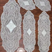 رومیزی 5 تیکه کنسول دار ترک الیزه طرح ایتک