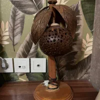 چراغ خواب مطالعه چوبی نخل