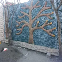 سیمان بری طرح سنگ،چوب،آبنما سیمانکاری|خدمات پیشه و مهارت|لنگرود, |دیوار