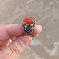 انگشتر عقیق یمنی و باباقوری