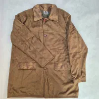 کت کاپشن چرم جیر برند پیاتزا ایتالیا اورجینال xxl