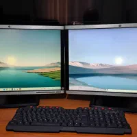 ۲ عدد مانیتور ۲۲ اینچ hp
