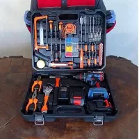 دریل شارژی 100عددی براشلس ضد آب هاردمن سه کاره