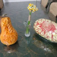 میوه آرایی و حکاکی روی میوه