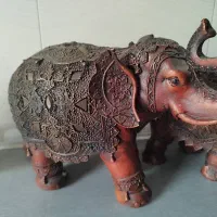 فیل پلی استر هندی|مجسمه، تندیس، ماکت|مشهد, کوه سنگی|دیوار