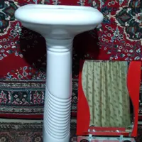 سنگ روشویی وآینه تمیز بدون خش|لوازم سرویس بهداشتی|مشهد, حسابی جنوبی|دیوار