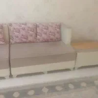 مبل راحتی مدل ال و ساعت هردو در حد نو