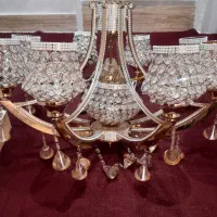 لوستر ۸شاخه سالم در حد|لوستر و چراغ آویز|فردوسیه, |دیوار