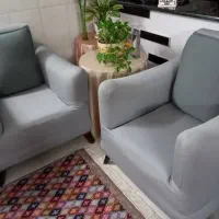 مبل هفت نفره راحتی سالم و تمیز|مبلمان خانگی و میز عسلی|قم, شهرک امام حسن|دیوار