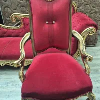 فروشی مبل۵نفره استیل به همراه میز وسط و یک عد عسلی|مبلمان خانگی و میز عسلی|پرند, فاز ۳|دیوار