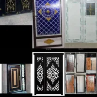 کد 13درب ضدسرقت آهنی پی وی سی چوبی هال کد1389