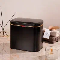 سطل کابینتی حجم 3 لیتر برند اسمارت رنگ مشکی new