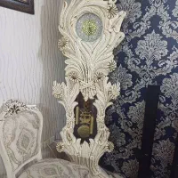 ساعت استاده چوبی سالم تمیز