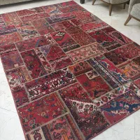 فرش دستباف چهلتکه کلاژ سوسن|فرش|تهران, ستارخان|دیوار