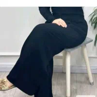 شلوار نخی مشکی ۸عدد