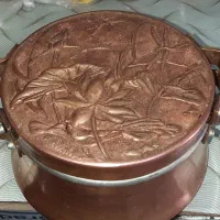 دیگچه مسی.هرکاره.قلم زنی