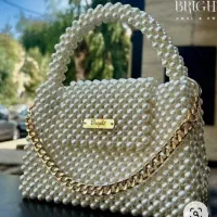 کیف عروس مرواریدی ترند|کیف، کفش، کمربند|سلماس, |دیوار