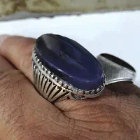 فروش انگشتر نقره دوقاب شیرازی دستساز