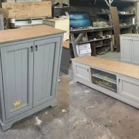 ست میز و آینه کنسول مدل آریو|بوفه، ویترین، کنسول|نسیمشهر, |دیوار