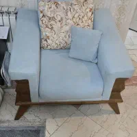 مبل آبی نیم ست