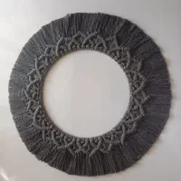 قاب آینه مکرومه|آینه|شیراز, درکی|دیوار