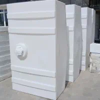 گالن ۷۰ لیتری سفید و آبی|ظروف نگهدارنده، پلاستیکی، یکبارمصرف|میناب, |دیوار