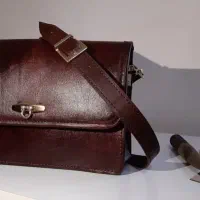 کیف دوشی چرم طبیعی دستدوز
