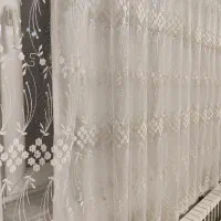 پرده تور خامه دوزی|پرده، رانر، رومیزی|تهران, شهرک استقلال|دیوار