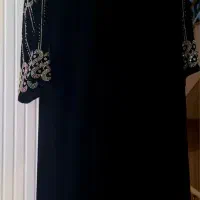 عبا مخمل اصل با نگین های هفت رنگ اصل