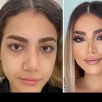 مدل برای میکاپ شنیون