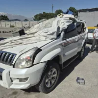 تصادفی پرادو چهار درب چهار سیلندر ۲۰۰۸ سفید