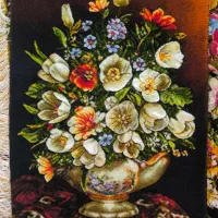 تابلو فرش گل روز مادر