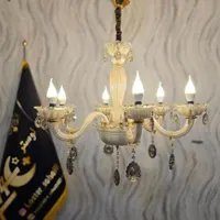 لوستر ۶شاخه بلوری