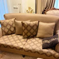 مبلمان ۳نفره و دوتا تک نفره، پایه چوب راش