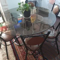 فروش میز ناهارخوری فلزی در حد|میز و صندلی غذاخوری|گرمسار, |دیوار