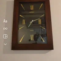 ساعت دیواری نوراکس چوب اصل