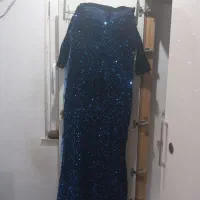 سلام لباس جشنی رنگ آبی خوشرنگ